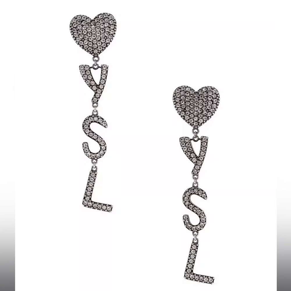 YSL OPYUM HEART EARRINGS